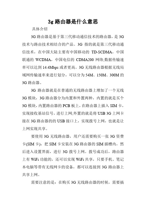 3g路由器是什么意思.doc