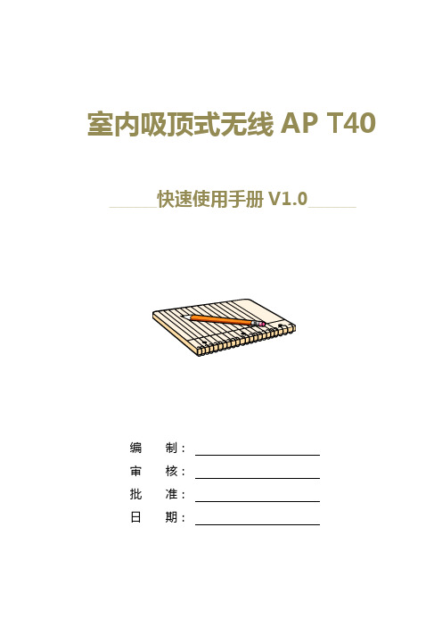 AF系列T40快速使用手册