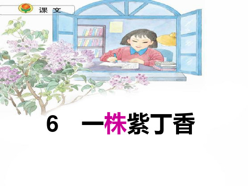 人教版小学语文二年级上册《一株紫丁香》PPT课件