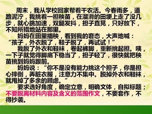 作文素材运用(自用)
