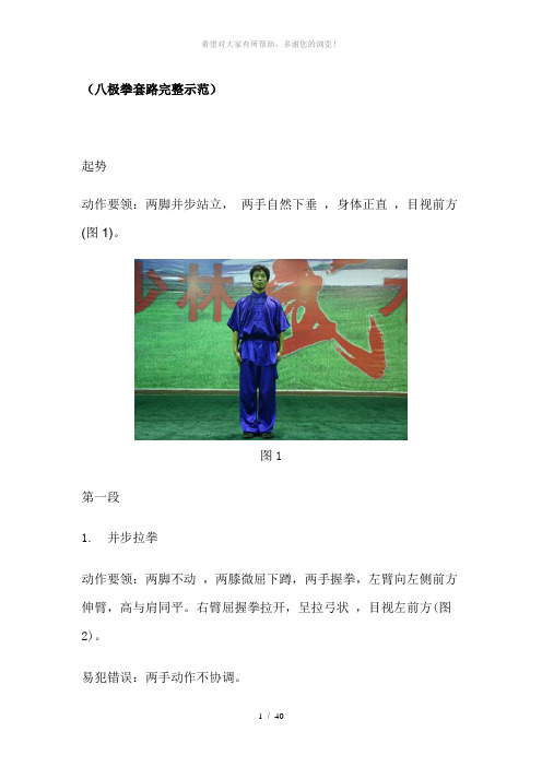 八极拳套路完整示范