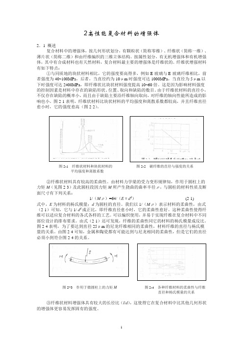 高性能复合材料的增强体