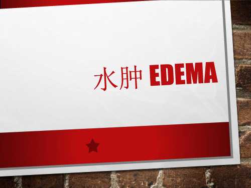 水肿 EDEMA---PPT精品课件