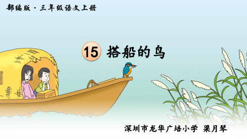 部编小学三年级上册《五单元15 搭船的鸟》梁月琴PPT课件 一等奖新名师优质公开课获奖比赛人教版
