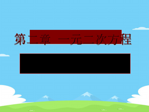 北师大版数学 九年级上册  2.5：一元二次方程根与系数的关系 课件