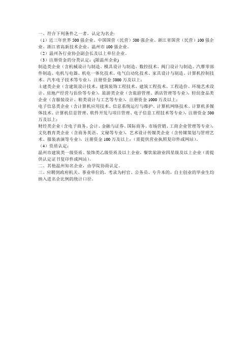 名企认定标准