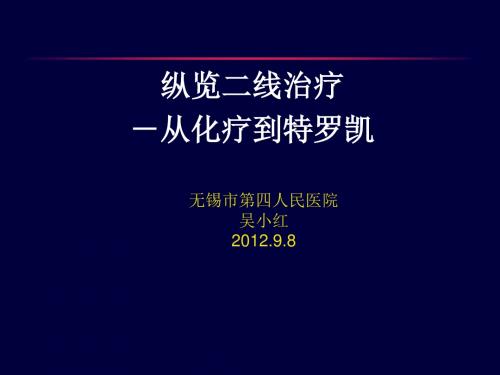 非小细胞肺癌的二线治疗ppt课件