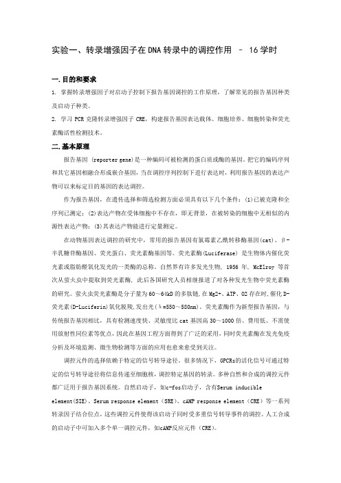高级生化实验讲义