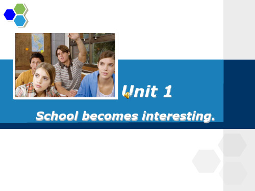 unit1英语修订版(基础模块)学生用书第一册第一单元