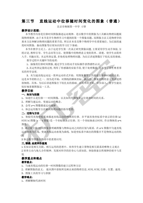 直线运动中位移随时间变化的图象(普通)