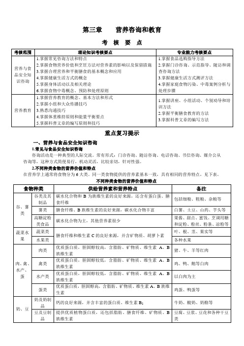 第三章    营养咨询和教育    3