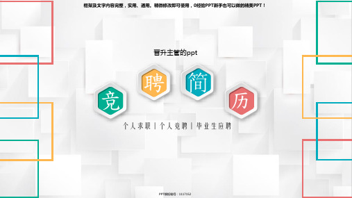 【精选】晋升主管的ppt