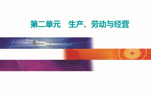 必修一第二单元生产、劳动与经营单元综合提升-高考总复习政治课件