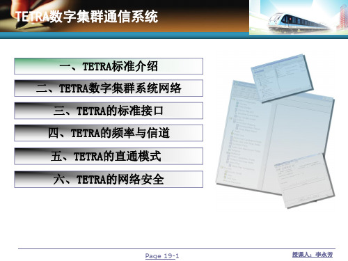 TETRA数字集群移动通信