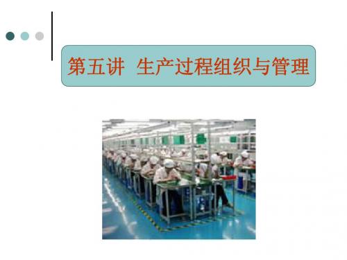 第五讲生产过程组织