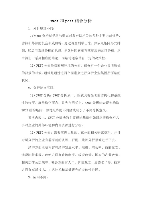 swot和pest结合分析