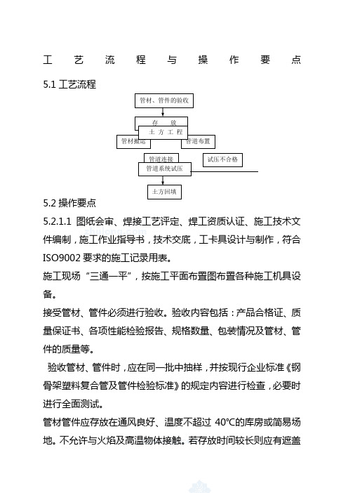 钢丝网骨架塑料复合管施工方案