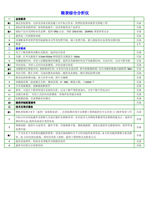 眼表综合分析仪