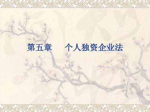 经济法第五章