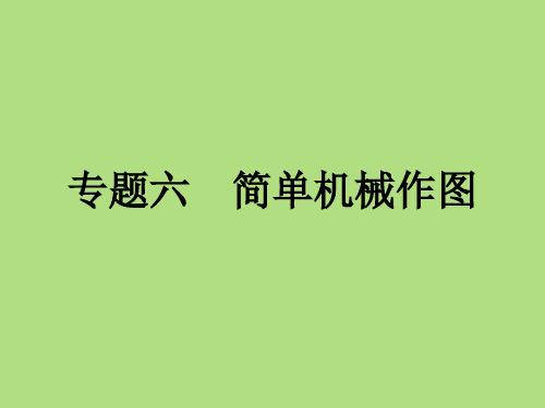 2020-2021学年人教版八年级物理下册同步训练课件   专题6 简单机械作图