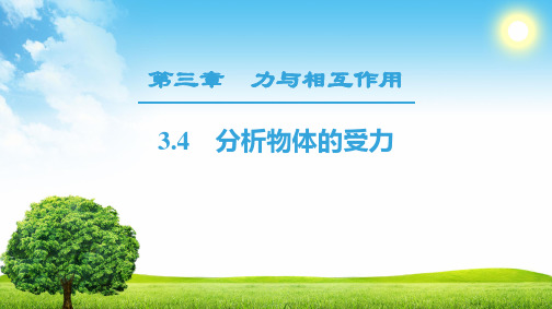 高中物理沪科版必修1课件： 第3章 3.4 分析物体的受力
