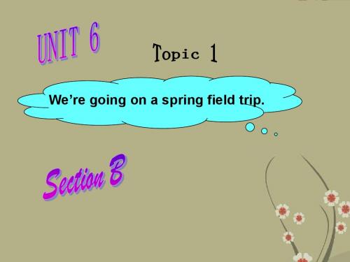 Unit 6 Topic 1 We’re going on a spring field trip.Section B 课件 (仁爱版八年级下)