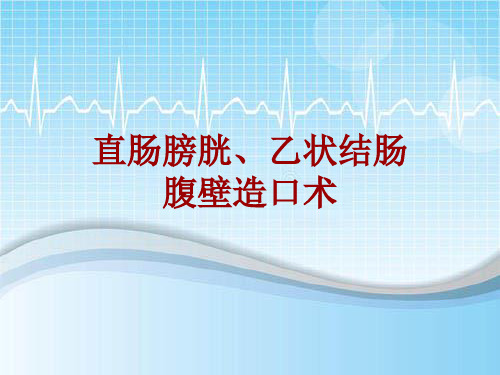 手术讲解模板：直肠膀胱、乙状结肠腹壁造口术
