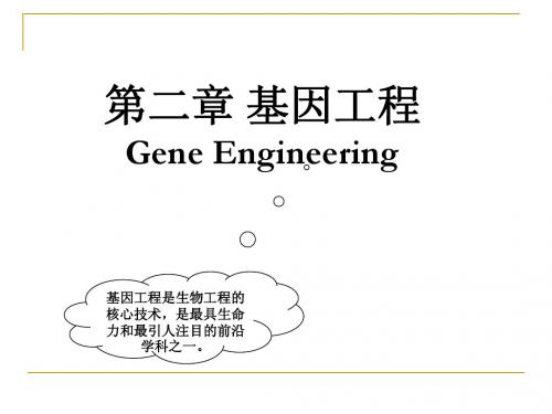 生物技术概论_基因工程