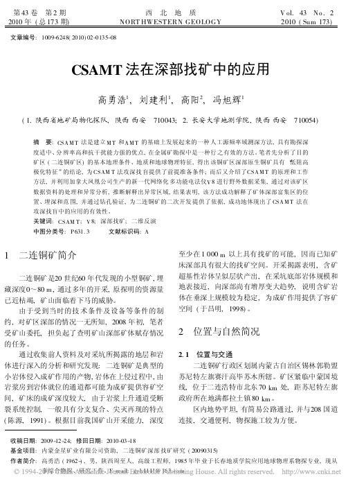 CSAMT法在深部找矿中的应用