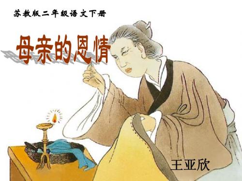 苏教版二年级下册语文《母亲的恩情》课件
