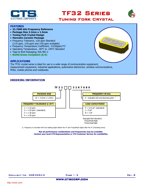 TF322P32K7680;中文规格书,Datasheet资料