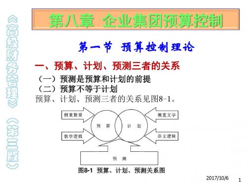 高级财务管理8企业集团预算控制