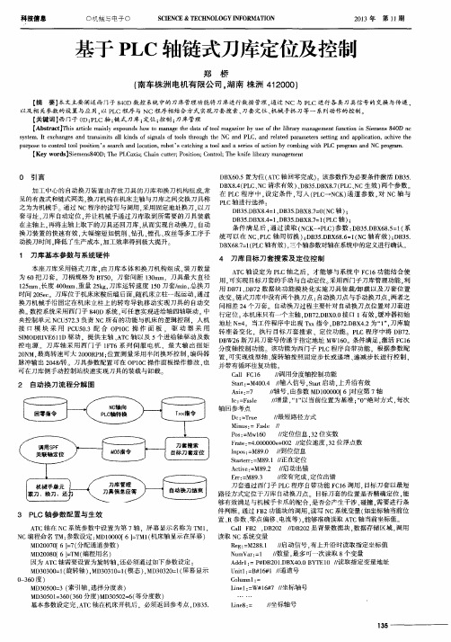 基于PLC轴链式刀库定位及控制