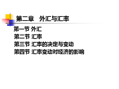 国际金融外汇和汇率