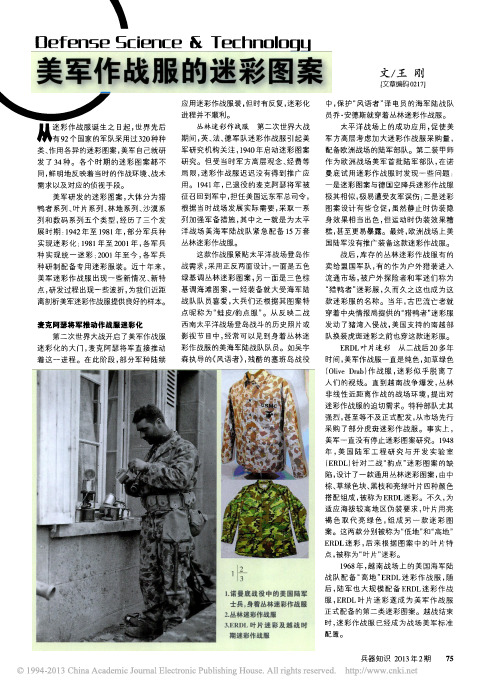 美军作战服的迷彩图案_王刚