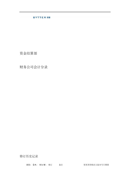 财务公司会计分录
