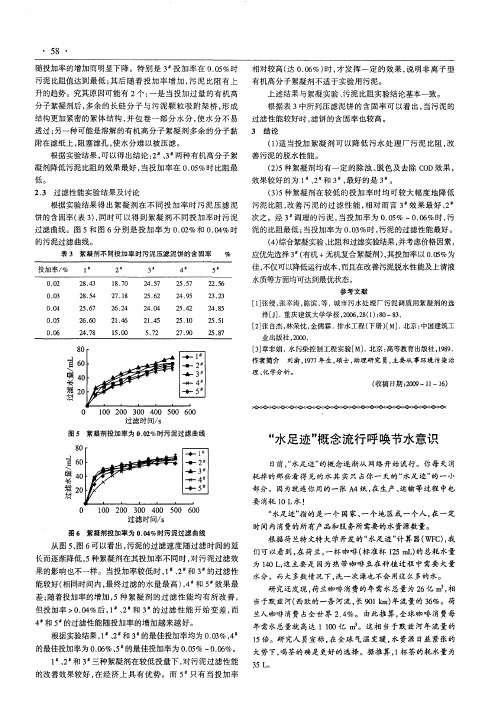 “水足迹”概念流行呼唤节水意识