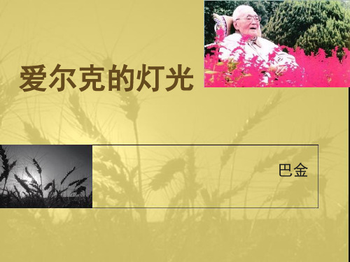 爱尔克的灯光剖析