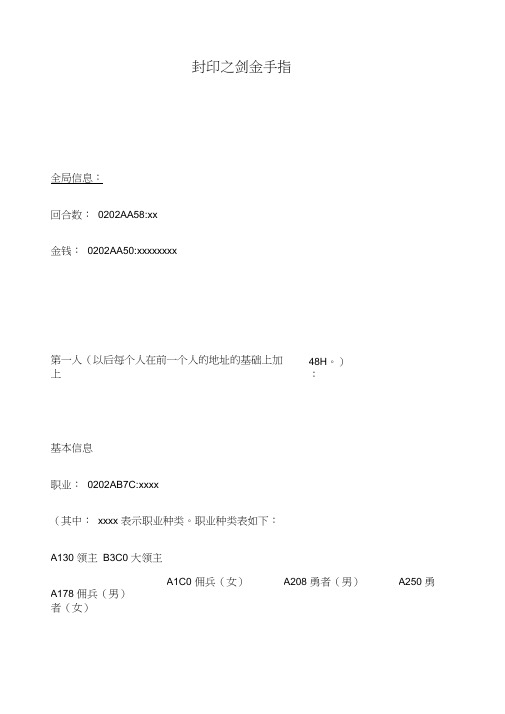 火焰纹章系列金手指
