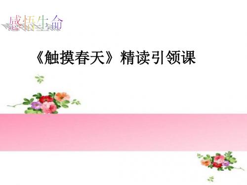 人教版小学四年级语文下册《触摸春天》优秀课件