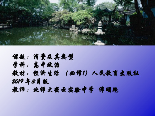 消费及其类型说课稿-PPT精选文档