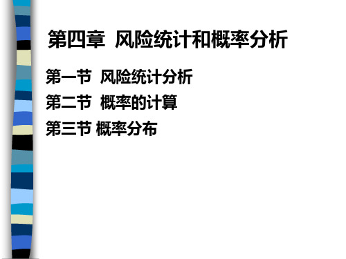 第4章_风险统计和概率分析