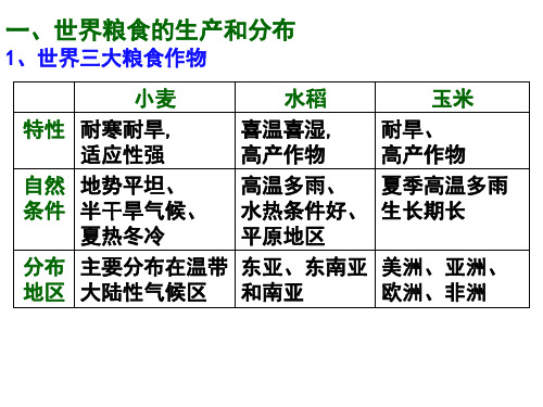 高中地理课件粮食生产与粮食问题435
