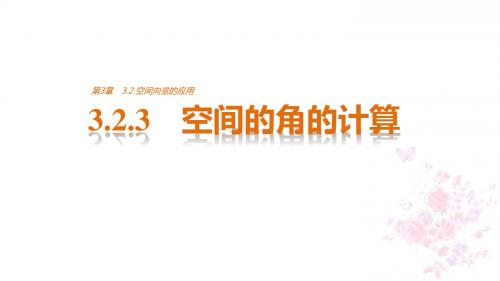 2018版高中数学第3章空间向量与立体几何3.2.3空间的角