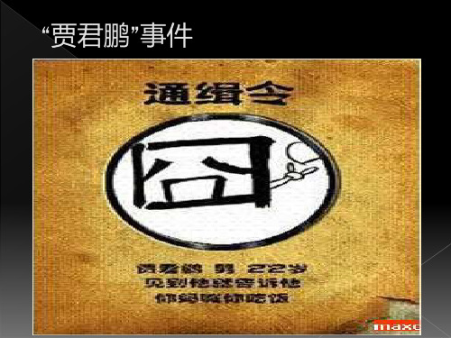 贾君鹏事件简析