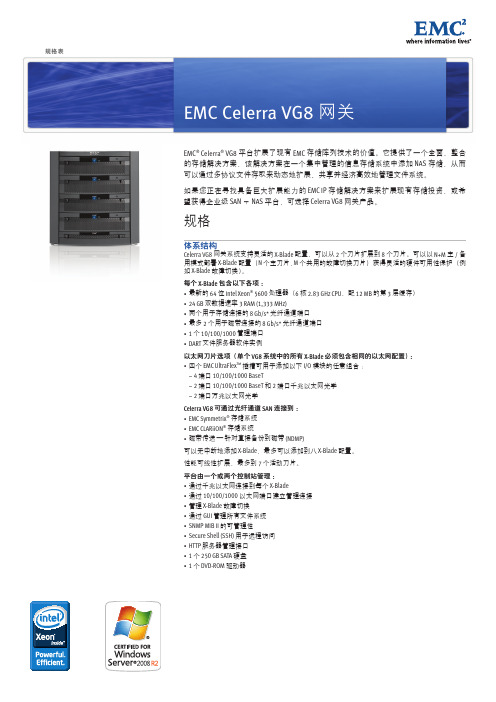 EMC Celerra VG8网关 说明书