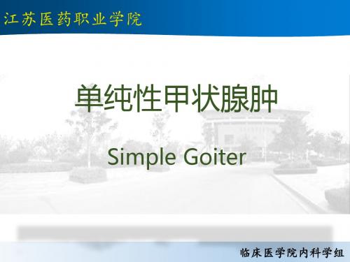 单纯性甲状腺肿PPT课件