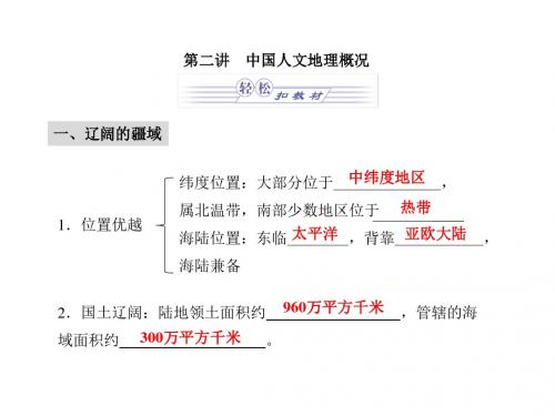 高考复习区域地理ppt(系列世界地理·地球和地图·中国地理等18个) 湘教版7