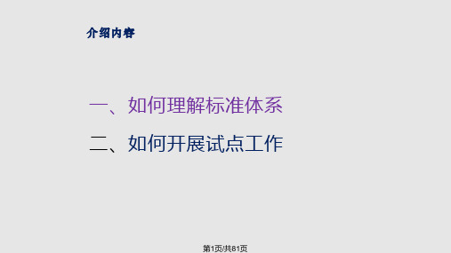 服务业组织标准化工作PPT课件