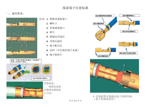 线束端子压着标准